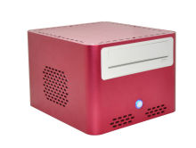 Fashionable Itx Aluminum Computer Cases Black Red Odd 3.5" Hdd