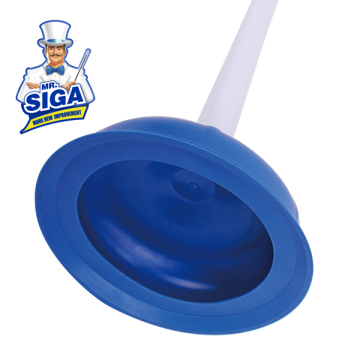 Mr. SIGA 6-Inch Force Cup Toilet Plunger with Plastic Handle