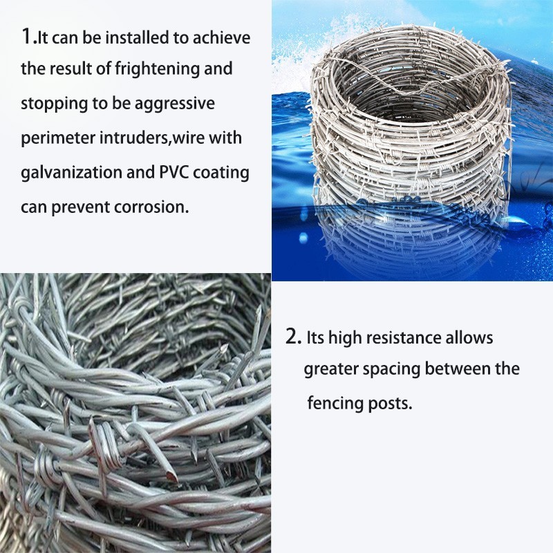 barbed galvanized steel wire the least expensive fencing option