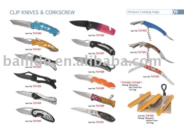 clip knives &amp; corkscrews(knives, clip knives,corkscrews)