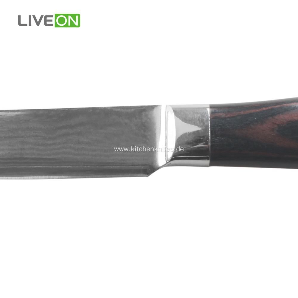 5 inch Utility Knife With Pakka Wood Handle