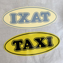 Custom Printed Taxi Removable Electrostatic Cling Sticker