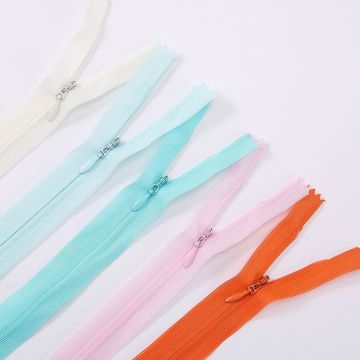 Discounts nice design nylon adhesive zippers for clothing