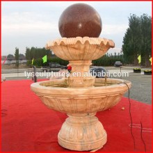 Indoor stone rolling ball spinning marble floating ball water fountain for sale