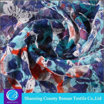 Fashion fabric supplier Custom Net printed fabric for dresses