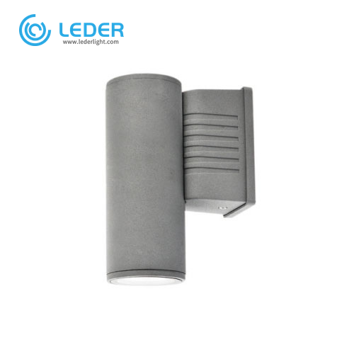 LEDER Square Dark Grey 5W Outdoor Wall Light