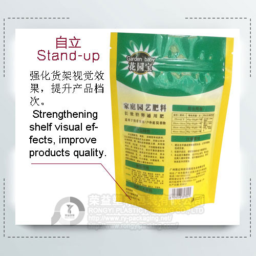 stand up pouch with zipper