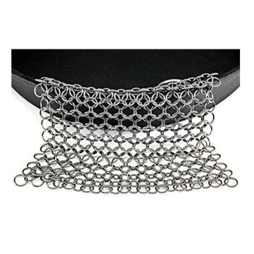 Stainless Steel Chainmail layar Link Cleaner