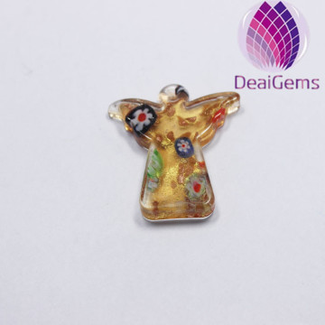 Fashion handmade lampworked glass angel pendants