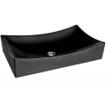 Lavabo en céramique de salle de bain design moderne noir blanc