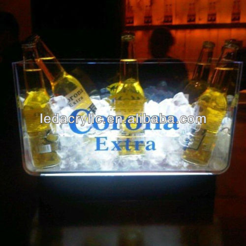 acrylic corona ice bucket for beer promotion