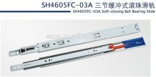 Soft closing telescopic channel