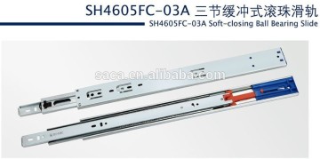 Soft closing telescopic channel