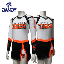 Dandy Sports Custom Chead Cheerleader Autfit Youth Cheerleading Apparel เครื่องแต่งกายเต้นรำ