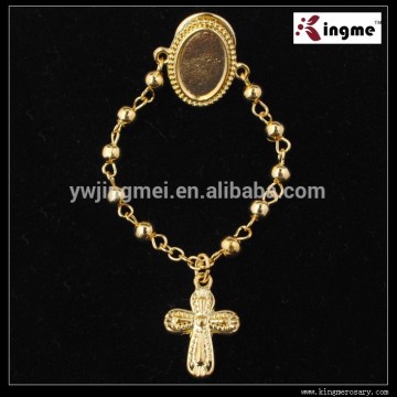 Metal beads catholic brooch wholesale