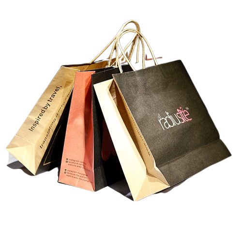 Modern Design Original Printed Kraft Paper Shopping Bag With Cheap Price