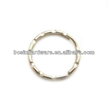 Fashion High Quality Metal Nickel Plated Steel Patterned Split Key Ring