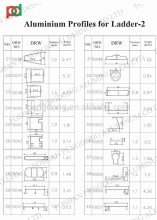 Anodized Aluminium Profile for Aluminum Ladder