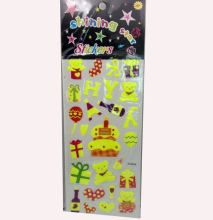 glow in the dark sticker for children DIY, glow in the dark sticker wall sticker