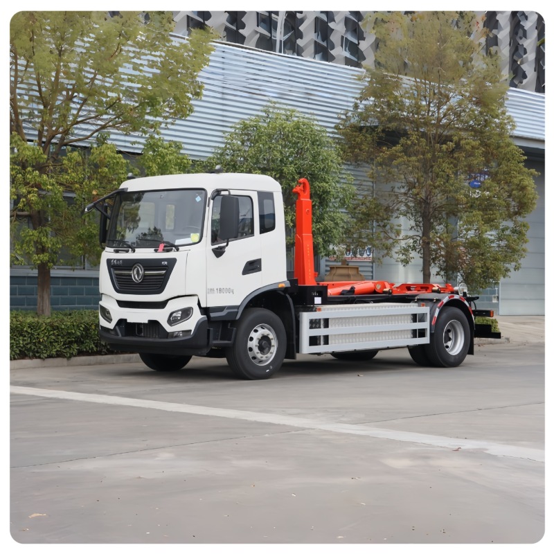 Robust Waste Transfer Truck with Integrated Compaction Unit