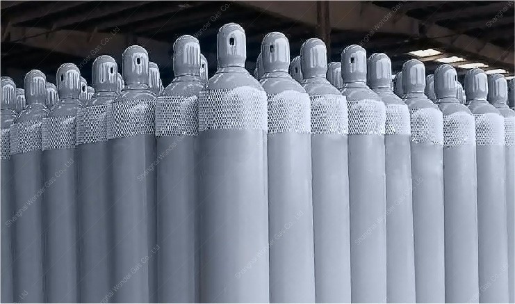 SF6 gas cylinder bottled size and colour