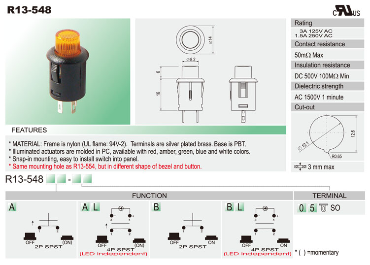 Push Button Switches