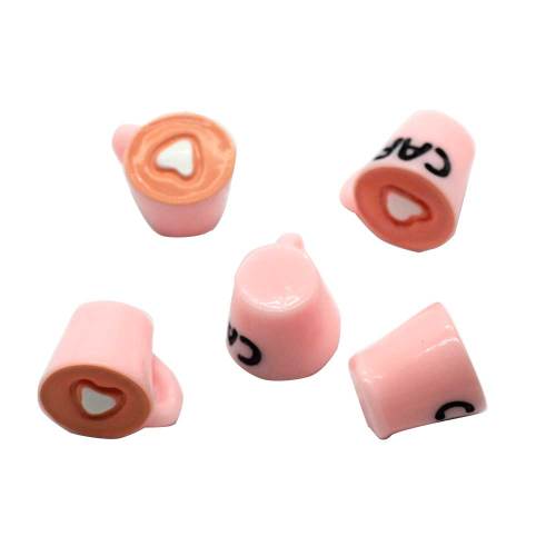 Wholesale Kawaii Coffee Cup Resin Bead Cabochon Photo Props Children Play Dollhouse DIY Ornament Accessories Jewelry Deco Store