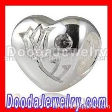 Wholesale European Silver Heart Charm Bead?