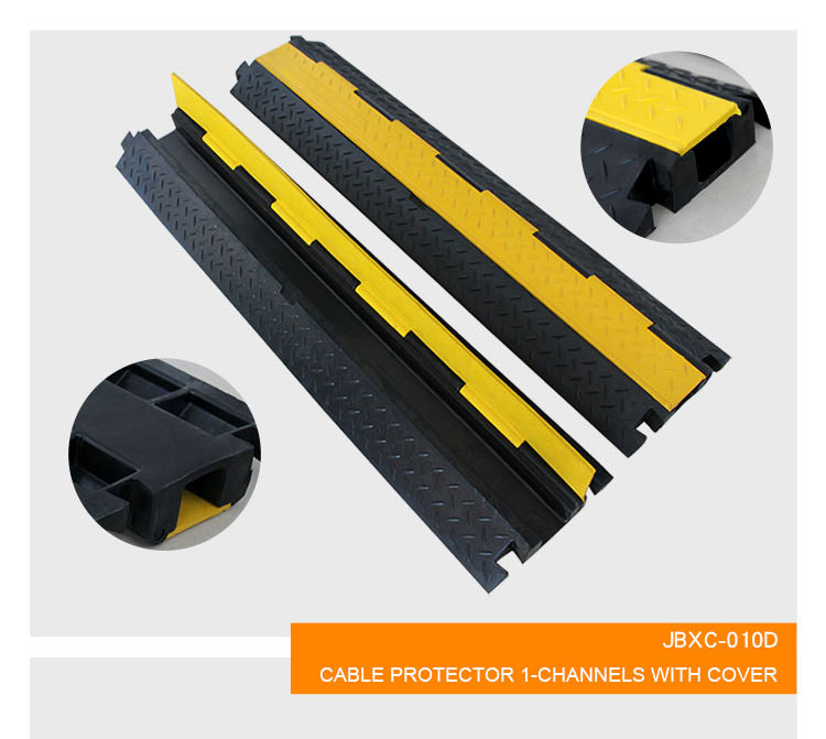 900MM Hot Sale Driveway Wire Speed Bump 3 Channel Rubber Cable Protector