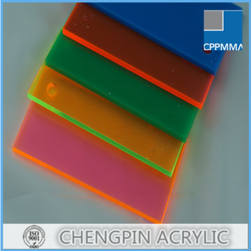 2mm thick plastic acrylic fluorescent sheet