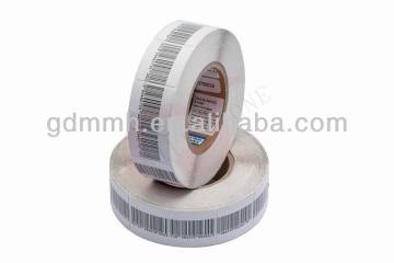 8.2Mhz rf eas system eas rf label, rf sticker label,barcode labels