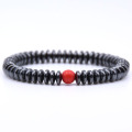 Hematit 8 MM Disc Beads Bracelet