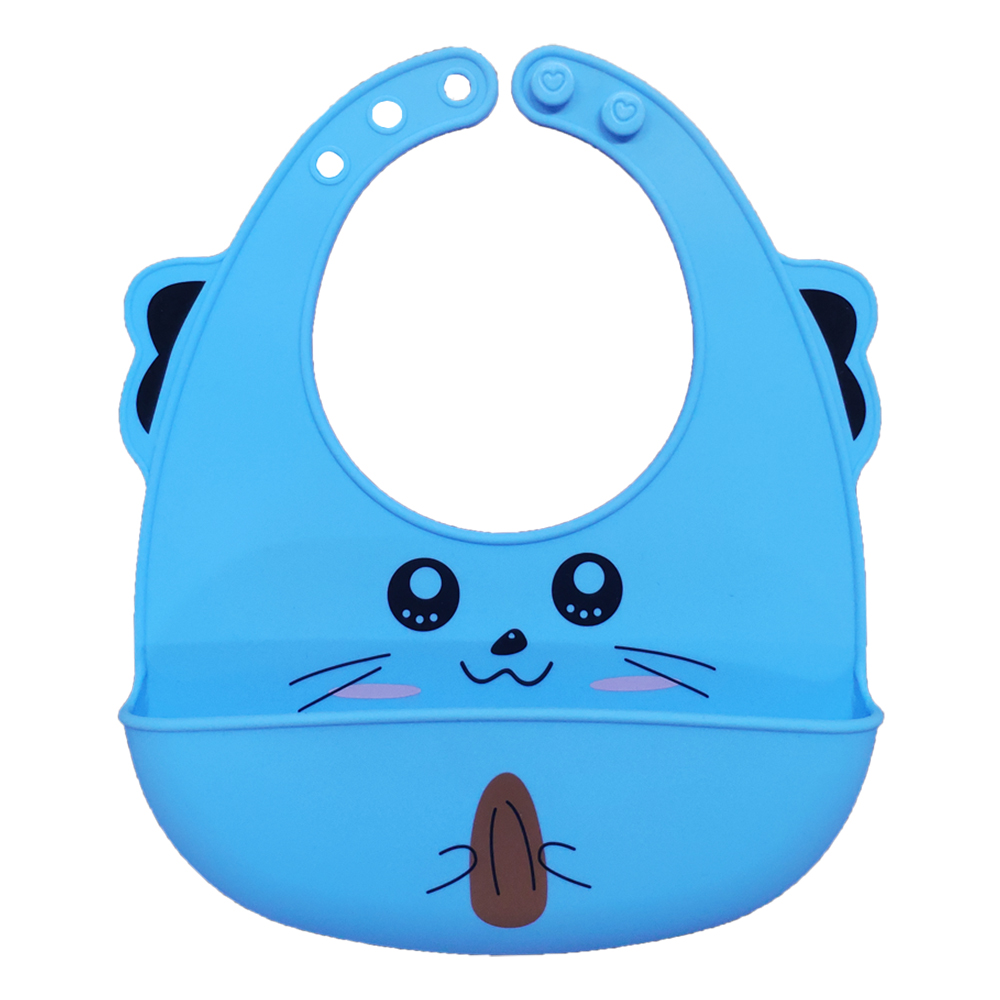 Waterproof Infant Toddler Cartoon Bib Baby Baby Bibs Silicon