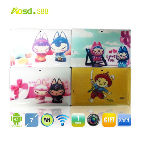 New Kids Tablet PC- excel usb pc camera RK3026 Dual Core Dual Camera Hello Kitty Tablet PC