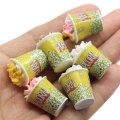 100 pz Colorful Foodlittle Popcorn Resina Charms Decorazione fai da te Artigianato Simulazione Cibo Bambini Dollhouse Ornament Accessori