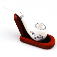 Hot-selling 120mm lotus design ceramic smoking pipe