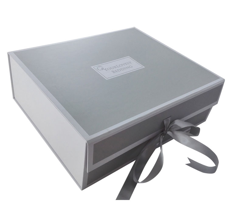 Luxury Rigid Custom Silver Gift Box