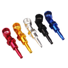 Hot stock 80mm screw metal smoking  pipe portable detachable pipe