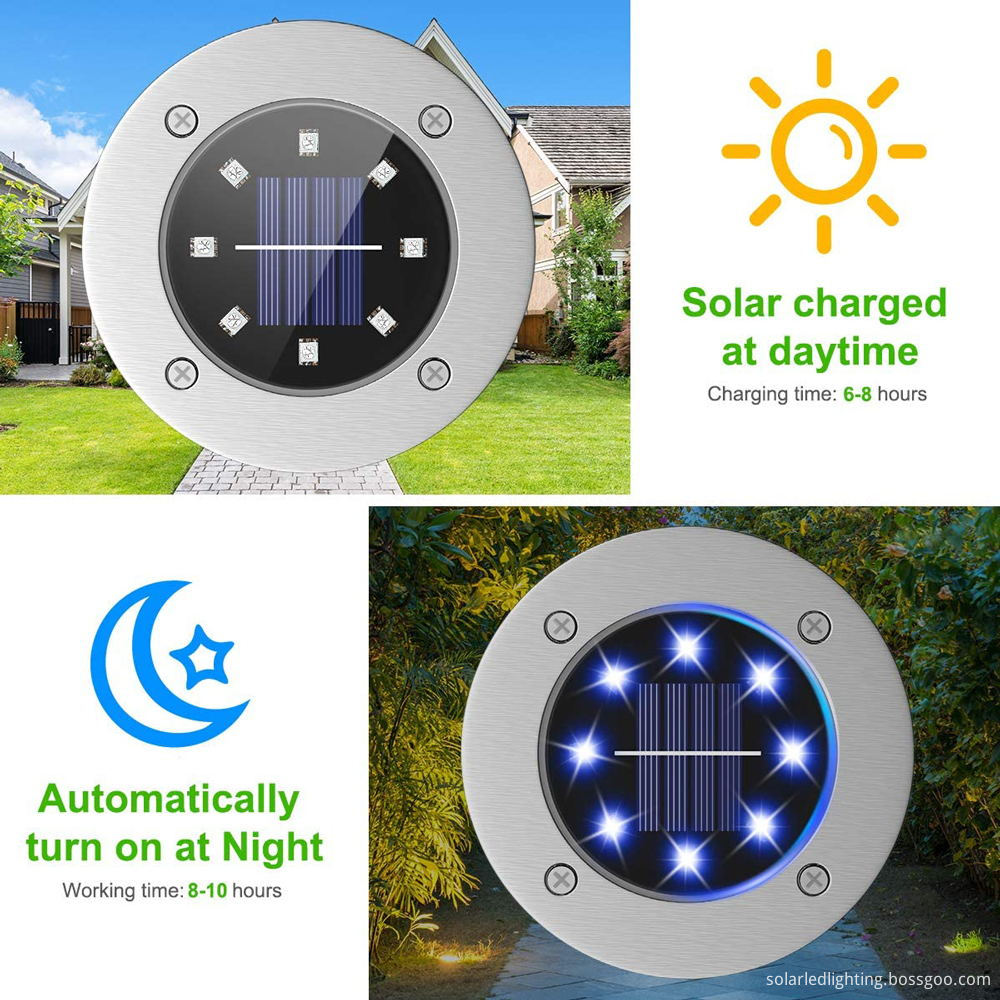 Sustainable solar disk light Sustainable solar disk light