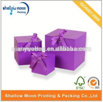 Customized paper wedding gift box wedding gift card box