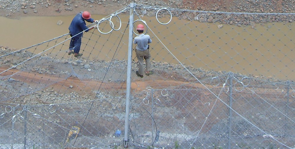 Rockfall barrier mesh SNS Sistema di protezione della sicurezza flessibile per la protezione della sicurezza rockfall