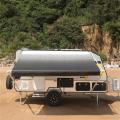 RV intrekbare handmatige luifel trailer patio zwarte fade