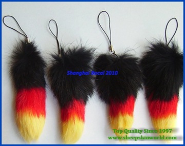 bocal rabbit fur mobile charms