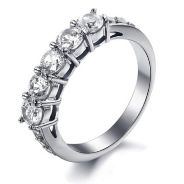 Shinning Diamond CZ Decoration Four Finger Ring Jewelry for ladies