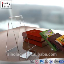 Clear Acrylic Desktop Book Holder Acrylic Comic Book Shelf