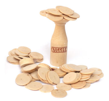 Bottle Tops Game-Wooden Discs