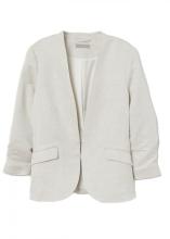 Ladies White Linen Blazer