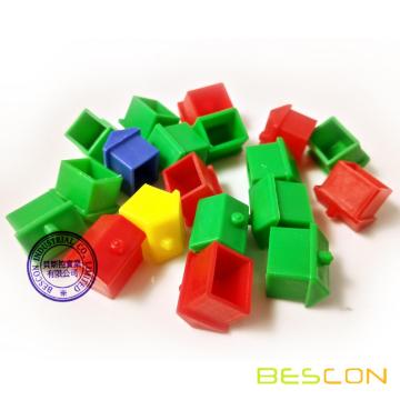 Colorful plastic small houses set, Game house, plastic house