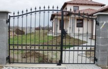 iron gate, gate, wrought iron gate