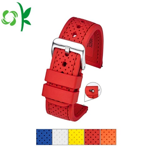 2018 New Fashion Silicone Watchstrap Band dengan Buckle